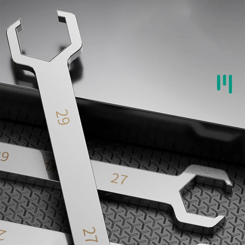 27/29mm 28/30mm Verteiler-Ventilschlüssel Sanitär-Management-Mutternschlüssel Doppelkopf-Werkzeug Geothermischer Wasserverteiler Handwerkzeuge – Detail 3