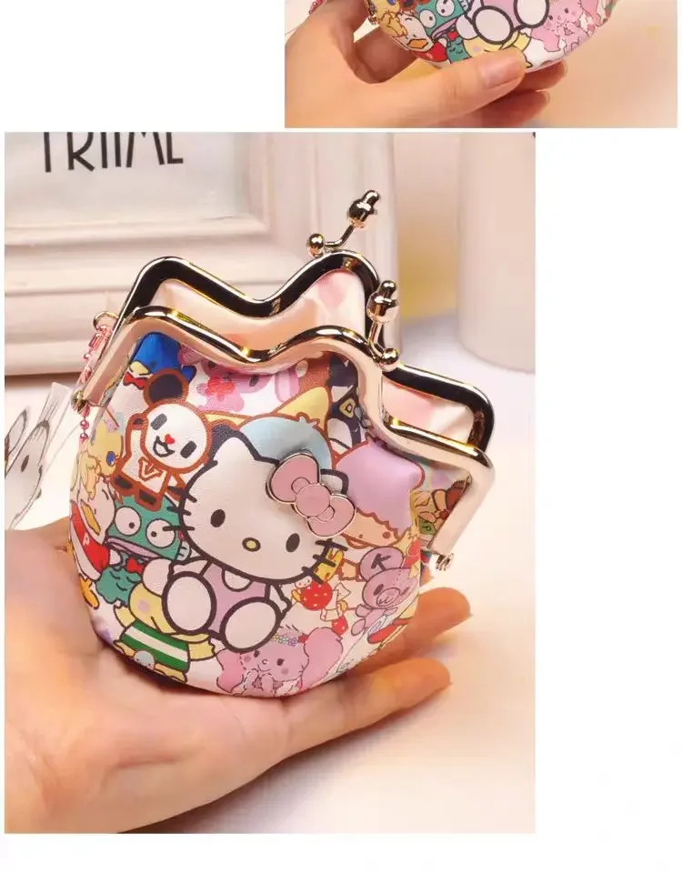 Sanrio Hello Kitty coin purse, retro cute cartoon coin bag, small change bag