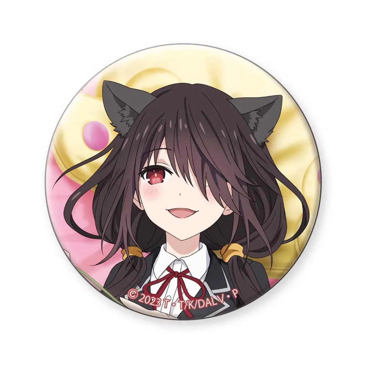 58 مللي متر أنيمي تاريخ لايف توكيساكي كورومي كابوس كوتوري إتسوكا تأثيري حلي شارة دبوس SPTE صفيح بروش ﻿   دعامة عيد الميلاد جيلف