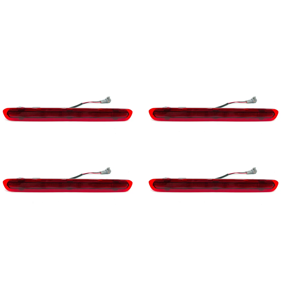 4X Dynamic Third 3Rd Brake Light, Rear Tail Light Stop Lamp for Toyota Hilux Revo Vigo 2015 2016 2017 2018 Red Shell