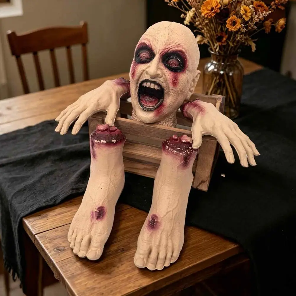 Realistic Severed Limbs Halloween Party Decor 5 Pcs Halloween Body Parts Set Realistic Severed Zombie Hands Feet for Haunted