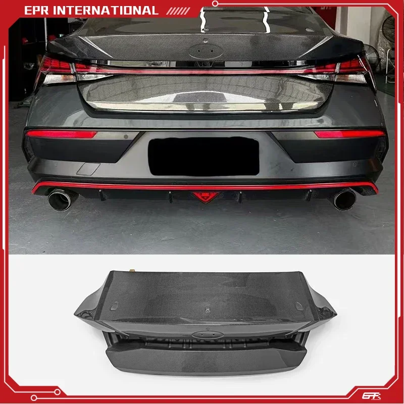 

Багажник из углеродного волокна для 23+ Hyundai Elantra/Avante (CN7) подтяжка лица OE комбинированный багажник 1 шт. легкие аксессуары