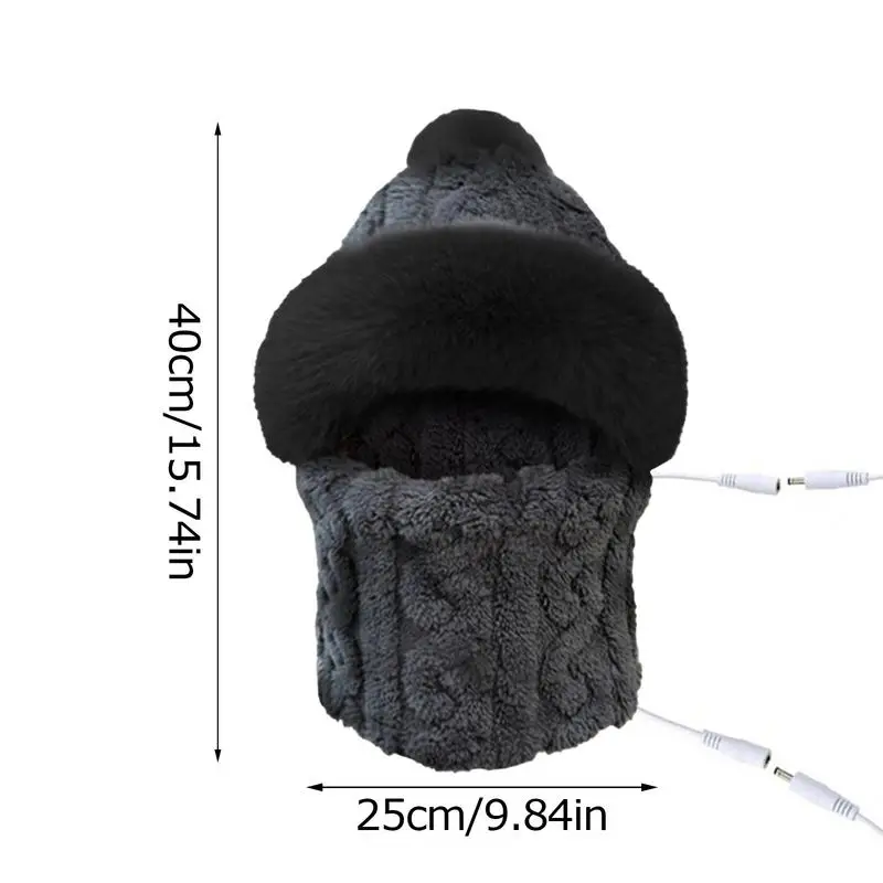 USB Tüzes hats téli hats Elektromos Pamut Tüzes Kalap szélálló earflap beanie Kalap Nők hats számára téli