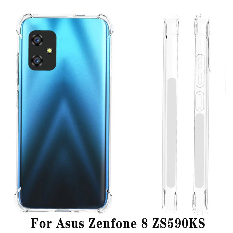 Air Cushion Case for Asus Zenfone 8 8Z AI2302 Clear TPU Shockproof Bumper Silicone Airbag Back Cover Case for Asus Zenfone 8 5G