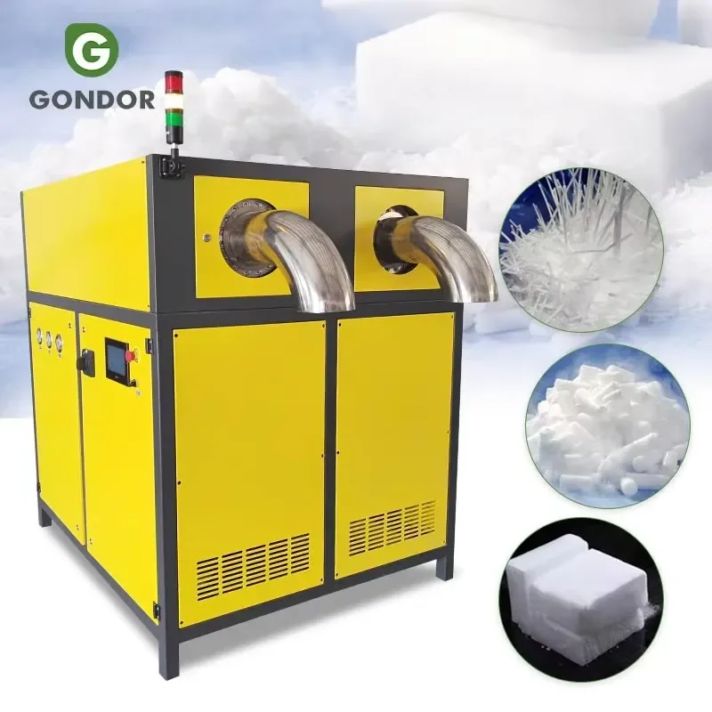 Small Dry Ice Block Particle Blasting Granulated Granulator Maquina Fabrica De Hielo Seco Maker Make Machine