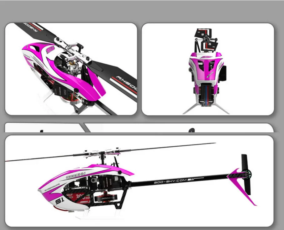 NEW GOOSKY S1 MAX RC Helicopter Spare Parts Accessories Canopy Main Blade Motor Vertical Tail Pipe ESC