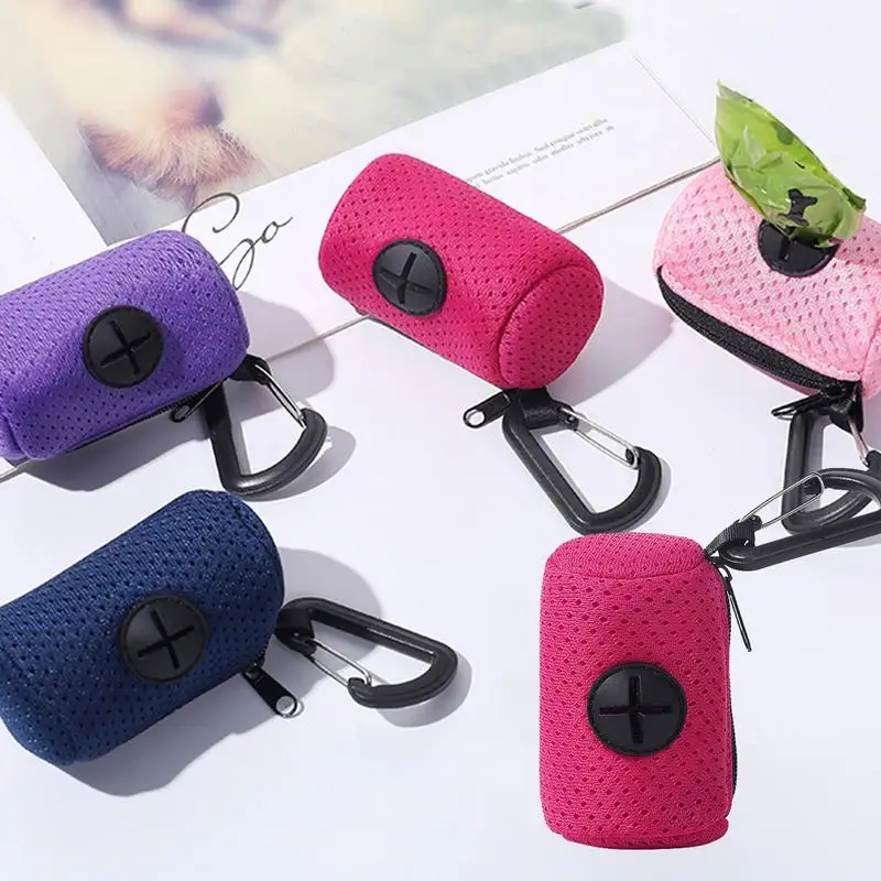 Bolsa de almacenamiento para residuos de mascotas, dispensador portátil para recoger caca de perro, adiestramiento de perros, limpieza, cachorro y gato