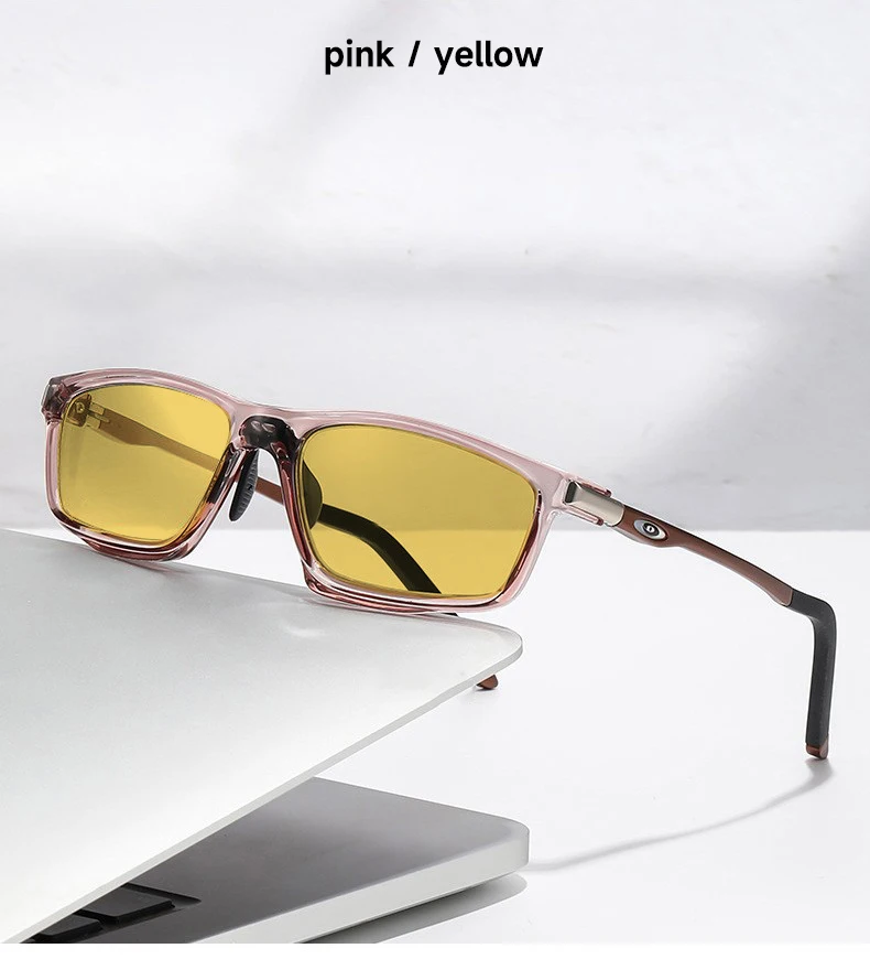 Hohe Qualität Polarisierte Nachtsicht Sonnenbrille Männer Frühling Tempel UV400 Fahren Sonnenbrille TR90 Rahmen Brillen – Detail 8
