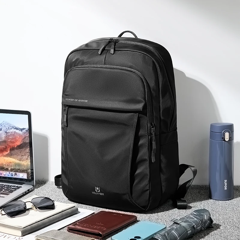 VOLUNTEER Large Capacity Backpack Men Oxford Waterproof Minimalist Business Backpack Man Office Trendy Commuter Backpack 1809-09