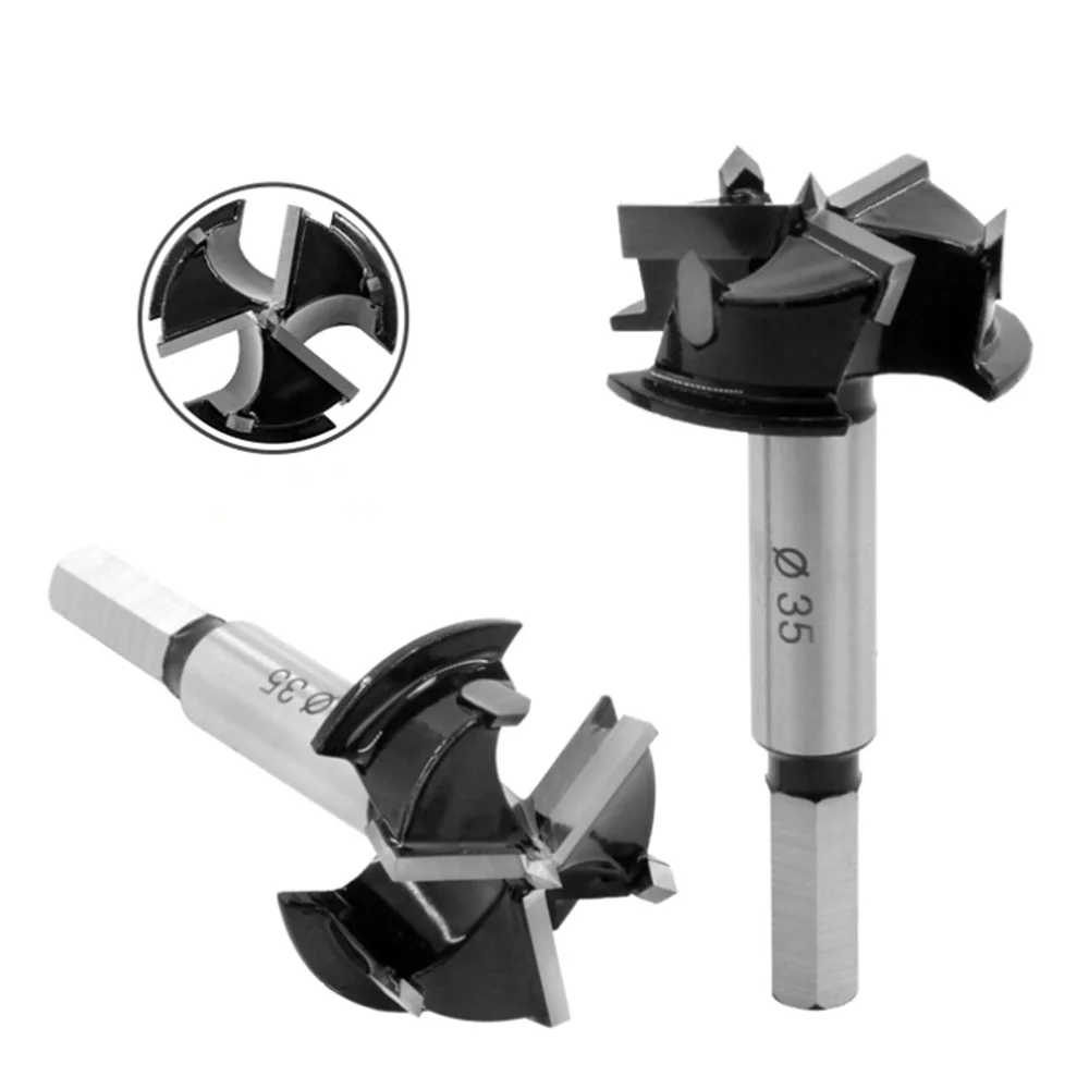 35mm Hole Opener Woodworking Alloy Drill Bit Wood Table Plastic Hinge Hole Opener Hole Opener