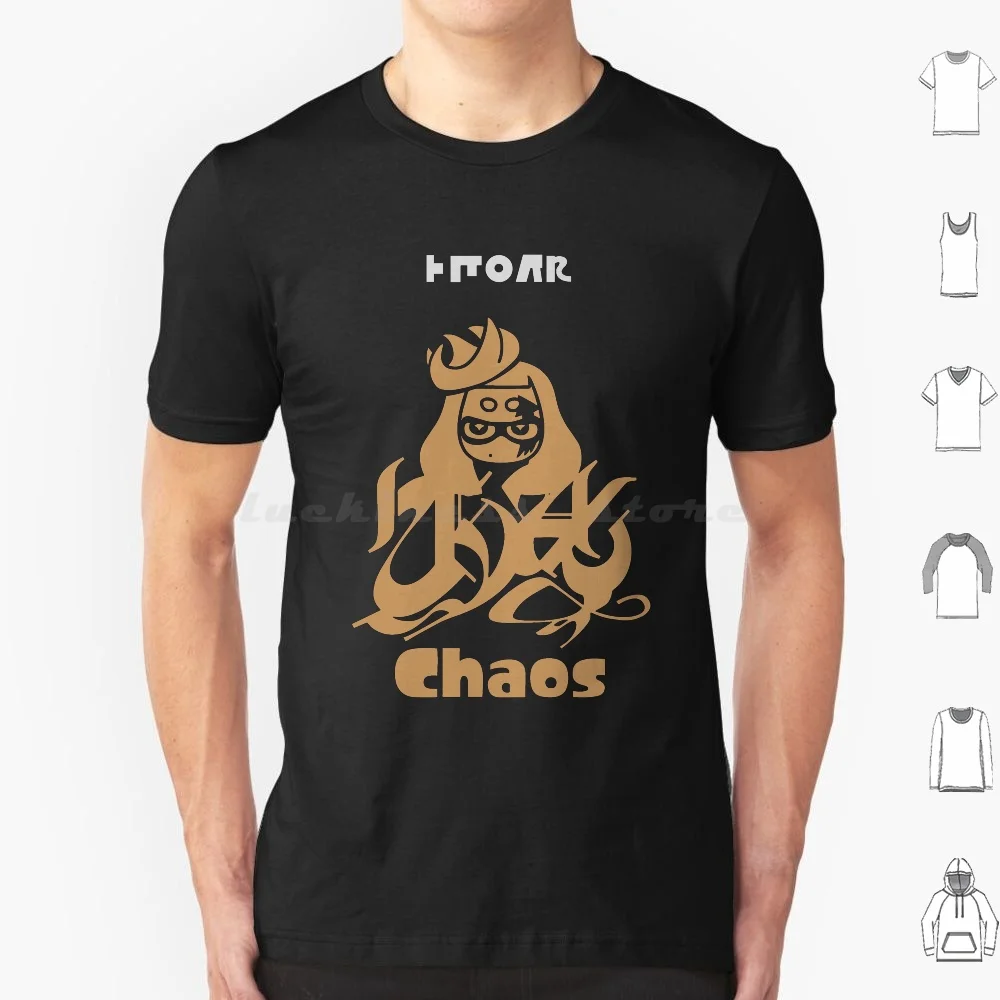 Splatocalypse Fest-Team Chaos T Shirt 6xl Cotton Cool Tee Splatoon 2 Splat Fest Nin Battle Chaos Order Team Octoling Inkling