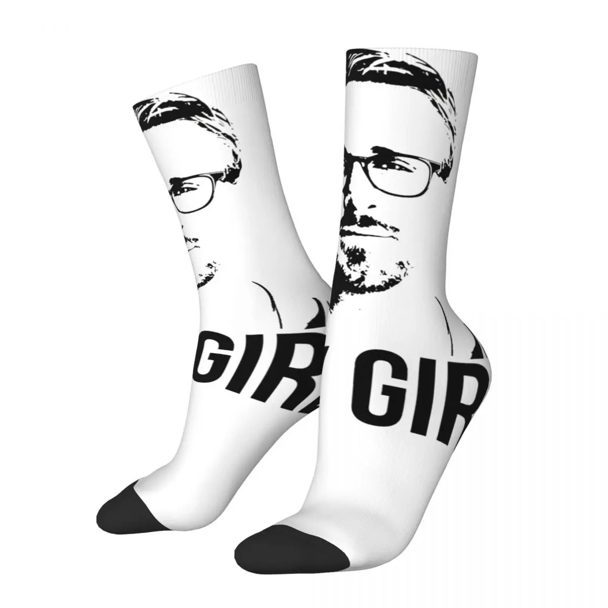 Men Socks Hey Girl Ryan Gosling Stockings Autumn Korean Comfortable Socks Design Running Anti Sweat Socks