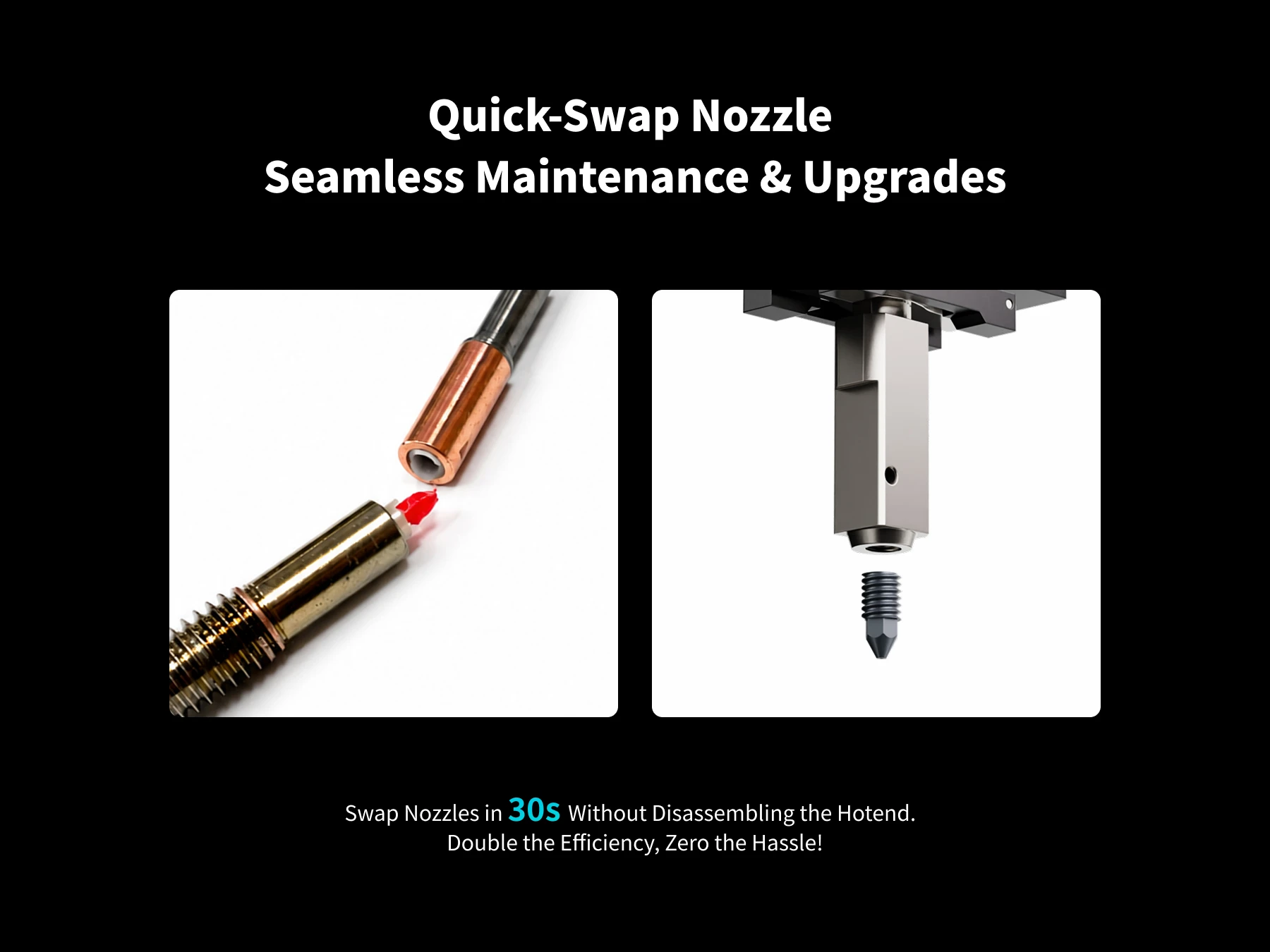 Phaetus Upgrade QIDI Q2 Hotend mit EndCoat-Düse Neuestes Conch Hotend Kompatibel mit QIDI TECH Q2 3D-Druckerteilen – Detail 3