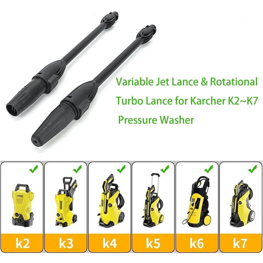 Pressure Washer Car Washer Adjustable Jet Lance Wand Spear Nozzle
