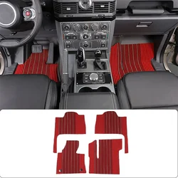 4PCS Interior Carpet Pad For Ineos Grenadier 2020-2024 Silk Front & Rear Row Floor Foot Protector Mats Car Accessories
