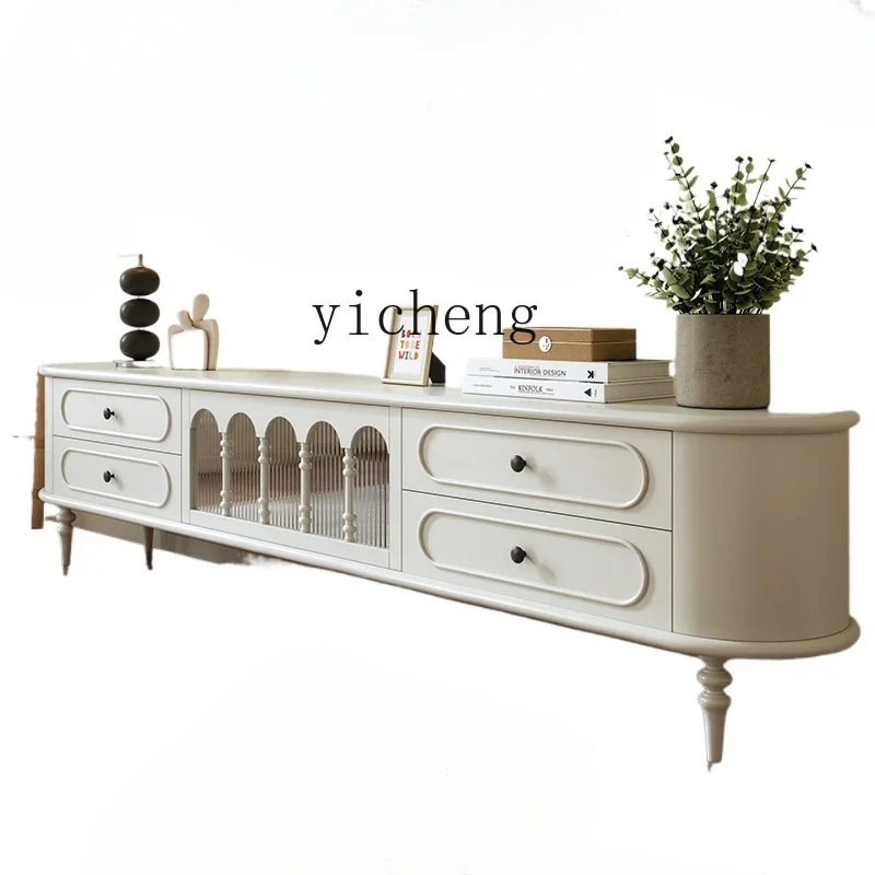 

Solid wood TV cabinet Living room Home TV cabinet Storage locker Integrated American style