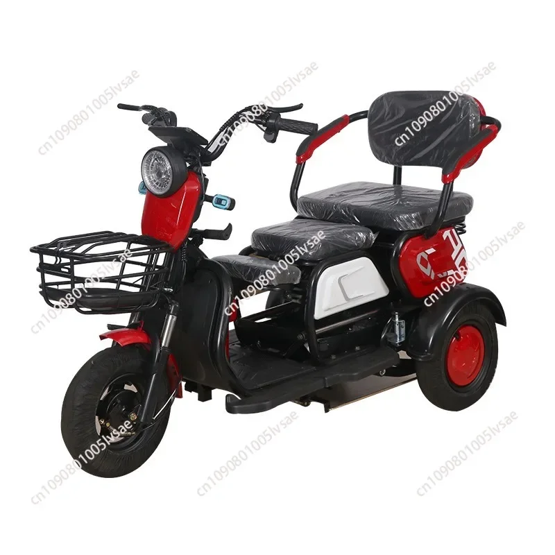 Pick up and drop off adult children leisure double-row tricycle home cool 48v60v universal electric car