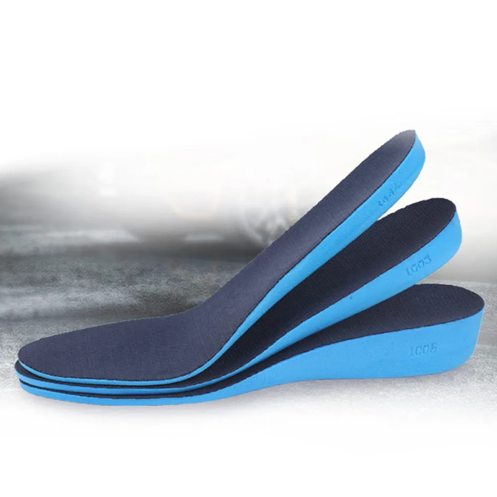 1Pair Invisible Insole Height Increase Inserts 2.3cm Premium PU Shockproof Breathable Odorless Shoe Pads for Men Women All Shoes