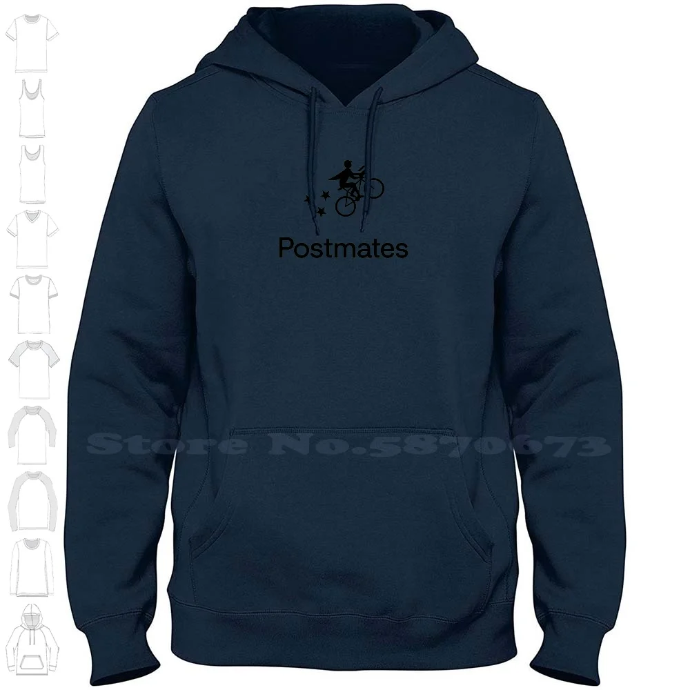 Postmates Logo Casual Clothing Sweatshirt Printed Logo 100% Cotton Hoodie