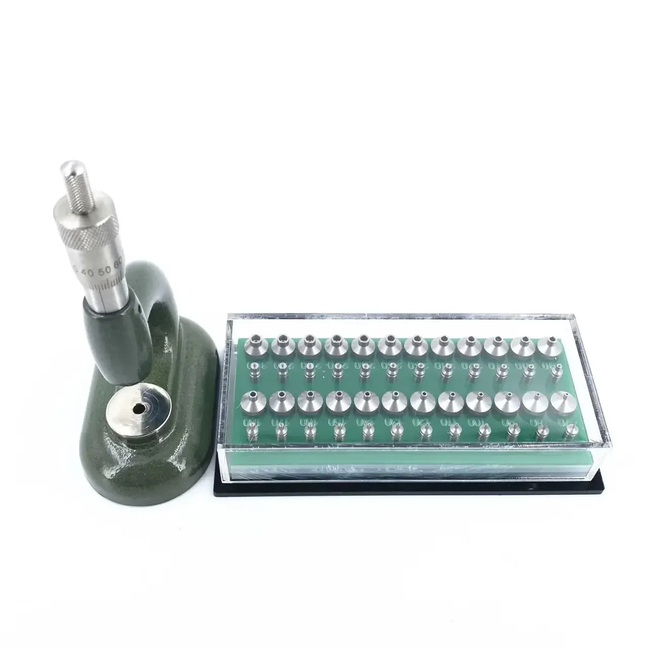 T5372 Watchmaker's Jewelling Tool with Micrometric Screw and Pump Pusher Anvil