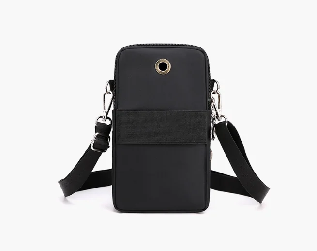 Women's Cross-Body Oxford Fabric Mobile Phone Bag - Vertical Style Mini Money Bag for Compact Devices view 3