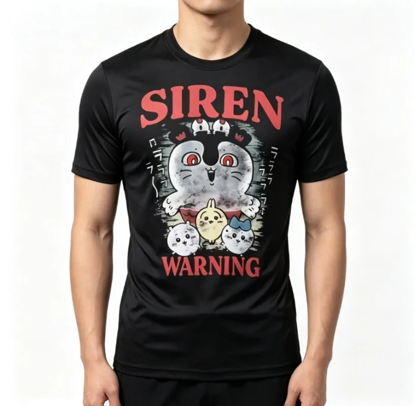 2026 Bestseller 3D Chiikawa Bedrucktes T-Shirt Sommer Y2K Japanischer Anime Schnelltrocknend Atmungsaktiv Dünnes Shirt Lustiges Familien-Matching