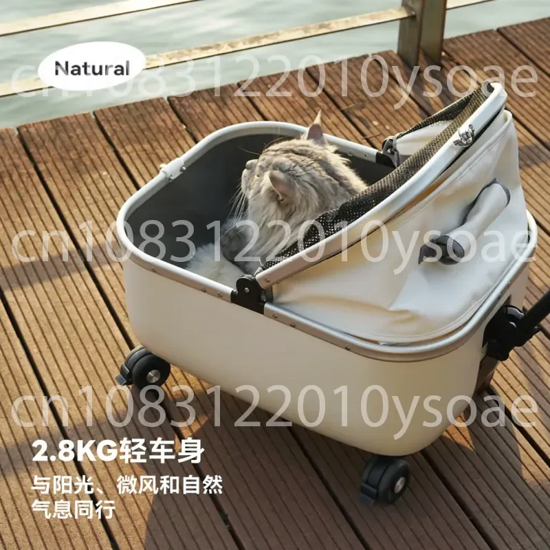 Pet Supplies Cart Small Dog Cat Dog Cart Carry Circulating Fan Rechargeable Travel Pet Cart