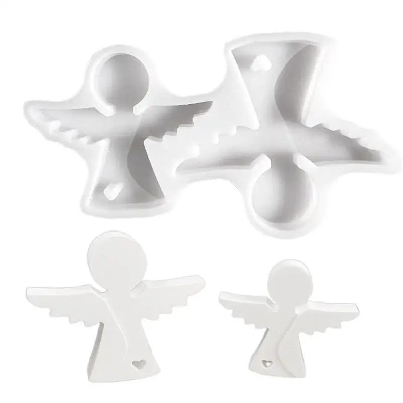 

Angels Shape Candle Silicone Molds Reusable Silicone Molds Candle Making Molds Easy Release Candle Molds For Family Friends