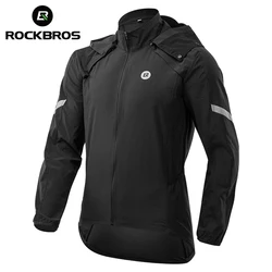 ROCKBROS giacca da ciclismo bicicletta uomo Jersey abbigliamento traspirante MTB donna antivento riflettente cappotto ad asciugatura rapida attrezzatura sportiva