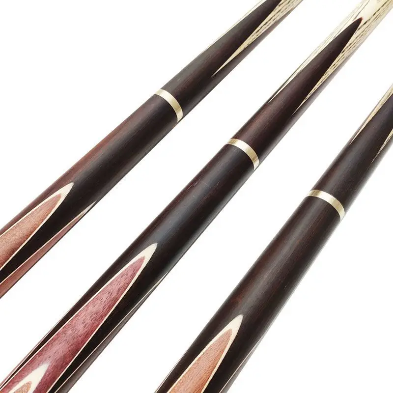 Professional Brass 3/4 Joint Ash Wood Snooker Cue 9.5mm-10.5mm Tip Small Head for Black 8 & Snooker Member Grade