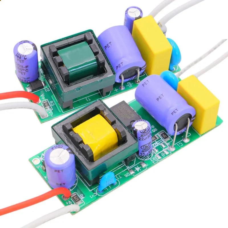 10pcs LED Drivers Set 3W-24W Isolated Constant Current AC-DC Converter Power Units 300mA/250mA Transformer for LED Lighting