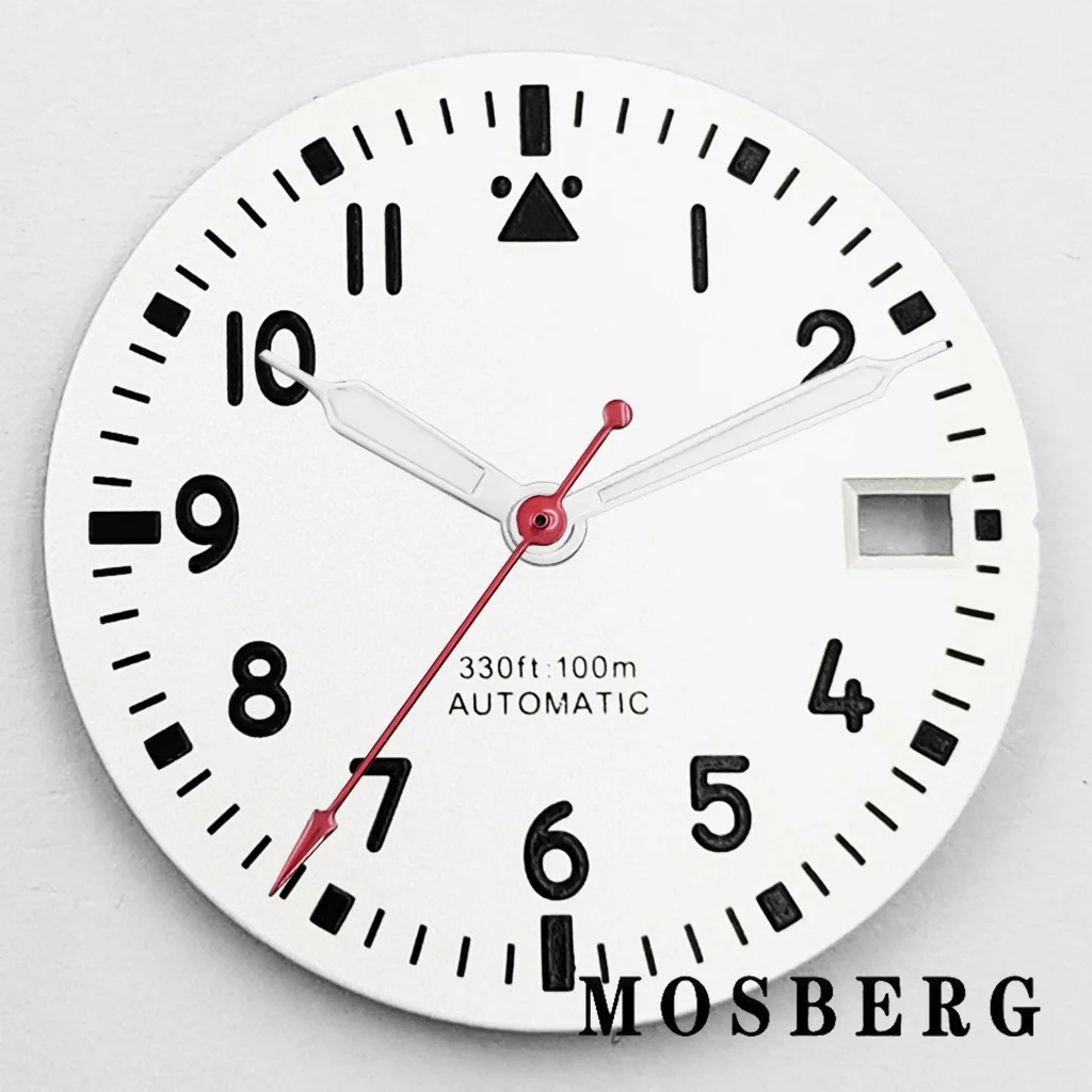 29 مللي متر NH35 ساعة الطلب مع ساعة الأيدي تناسب 3.0 الساعة 3.8 الساعة ل NH35 NH35A الحركة التلقائية أسود/أبيض الملحقات