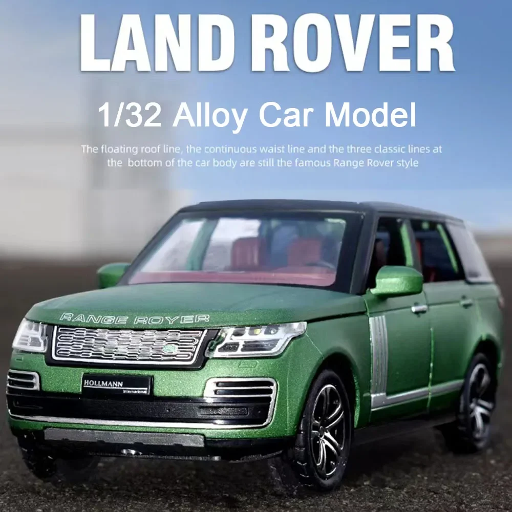 

Масштаб 1:32, игрушечный автомобиль, модели Land Range Rover, литой под давлением сплав, 6 дверей, открытый звук, свет, орнамент, транспортные средства, подарки для детей