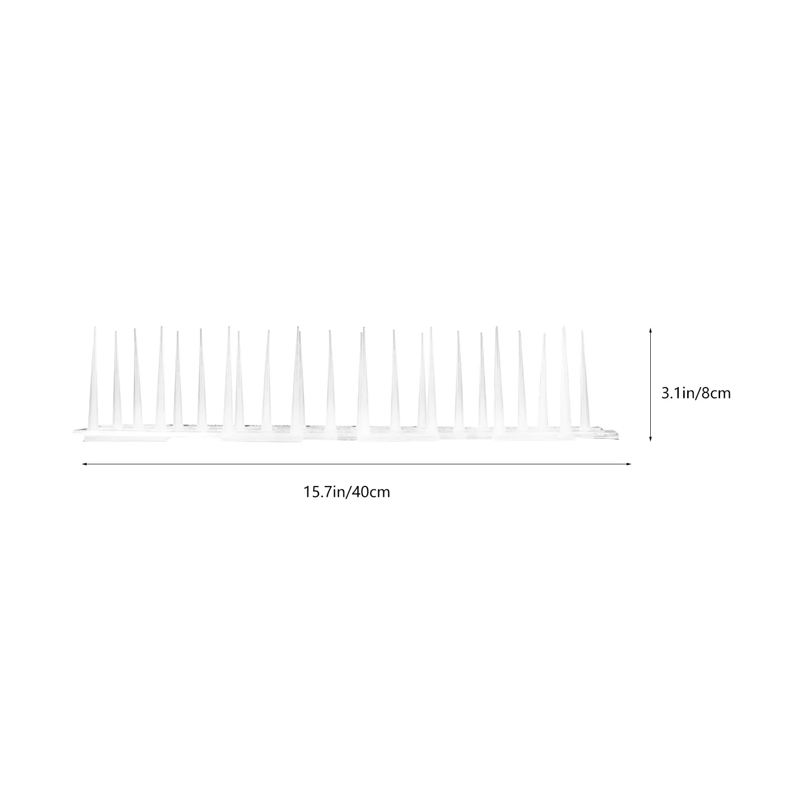 3Pcs Plastic Bird Deterrent Spikes for Balcony Window Sill Railing Outdoor Pest Control Pigeon Prevention Tool Anti Bird view 2