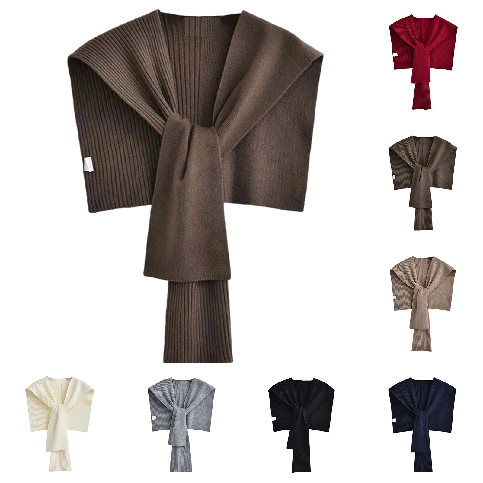 blusa-feminina-ombros-gola-falsa-capa-coreano-malha-xale-outono-inverno-lenco-atado-cor-solida-pescoco-guarda-cachecol-para-mulher