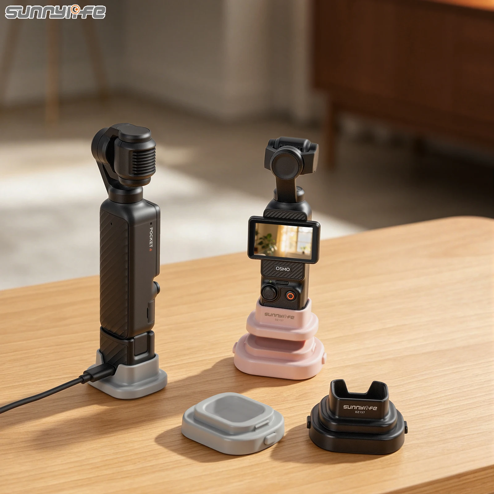 Sunnylife Sunnylife 2-in-1 Detachable Base Car Desktop Upright Stand Fixed Holder Mount Accessories For DJI Osmo Pocket 4P/4/3 Camera - Aliexpress Deal