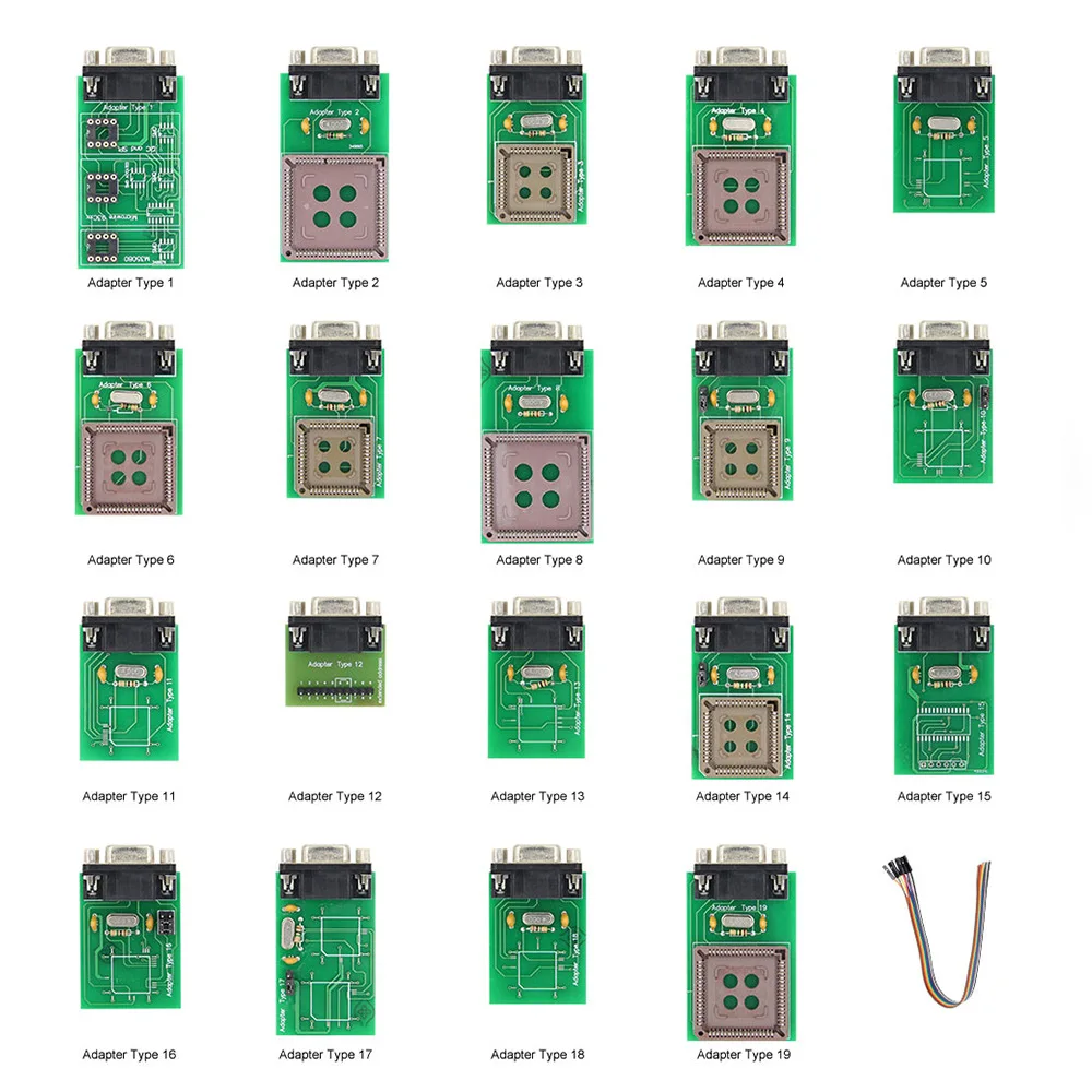 Picture 6: Full Adaptors for All UPA USB Programmer 19 Test Modules ECU Chip Programmer UPA 19 Motherboard OBD Chip Tuning Tools