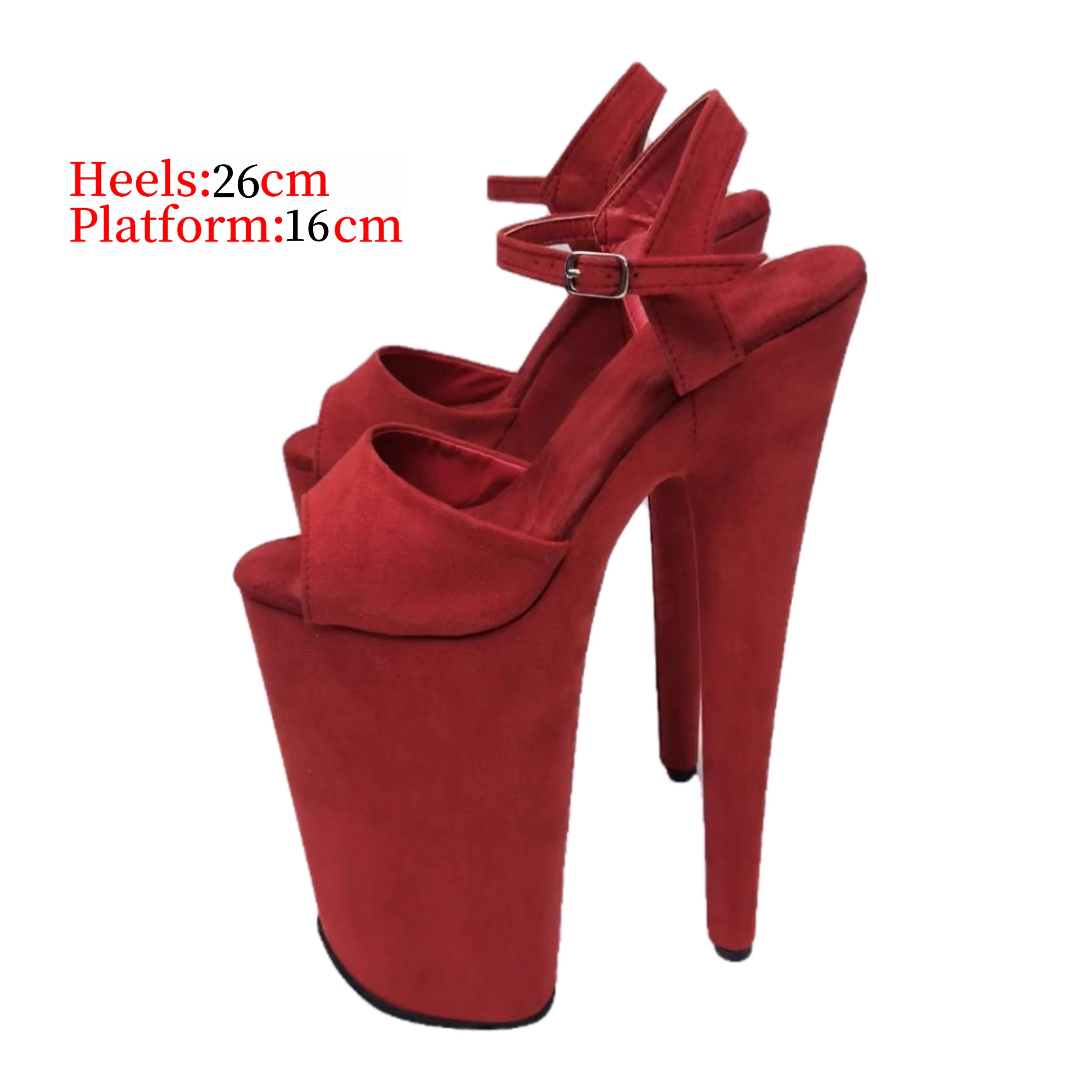 Sexy waterproof platform fashionable 26cm super high heel pole dance shoes casual velvet sky-high women's sandals