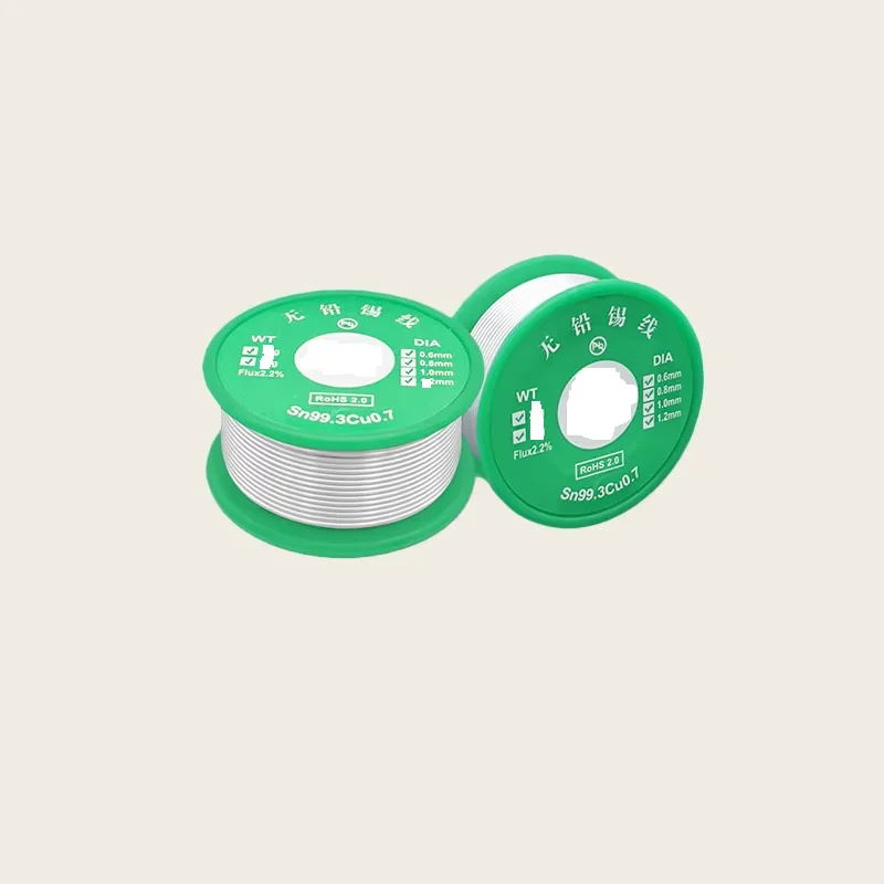 Sn99.3/Cu0.7 High-Temperature Solder Wire 100G Solid Rosin-Cored, Lead-Free Eco-Friendly Solder Wire
