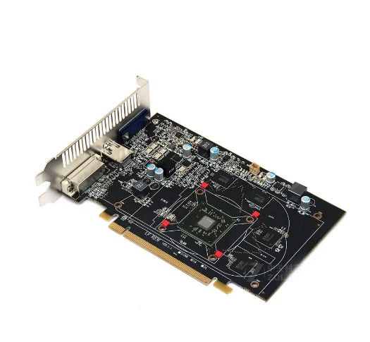 การ์ดแสดงผลกราฟิกการ์ด DATALAND R7 240 1GB GPU สำหรับ AMD Radeon R7 240 1G กราฟิกการ์ด DVI HDMI 2560 × 1600หน่วยความจำวิดีโอ4600MHz แผนที่เกมใช้