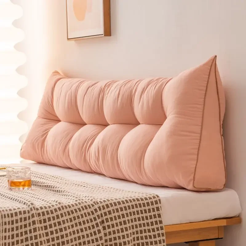 New Bedside Triangular Backrest Minimally Designed Bed Pillows with Double Large Backrests Premium Bedroom Tatami Soft Bag