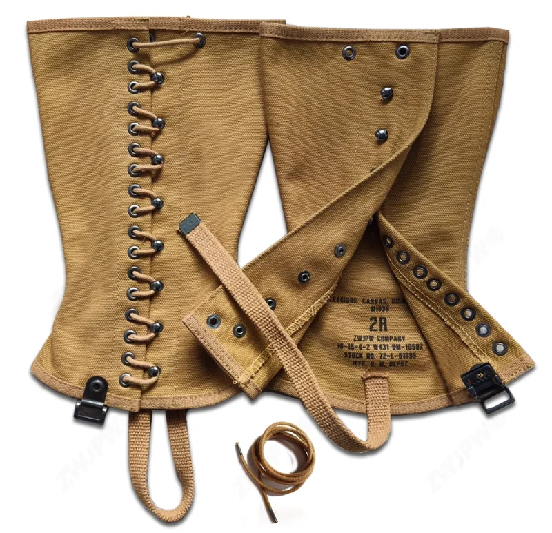 

WWII American M1938 Canvas Leggings and Leg Guards Replica