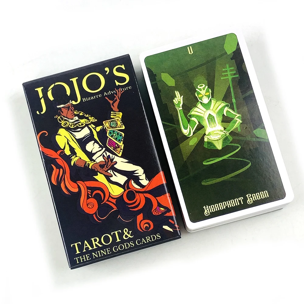 Anime JoJo Bizarre Tarot Cards Divination Deck English Versions Edition Oracle Board  Games,Perfect For Meditation & Gift Giving
