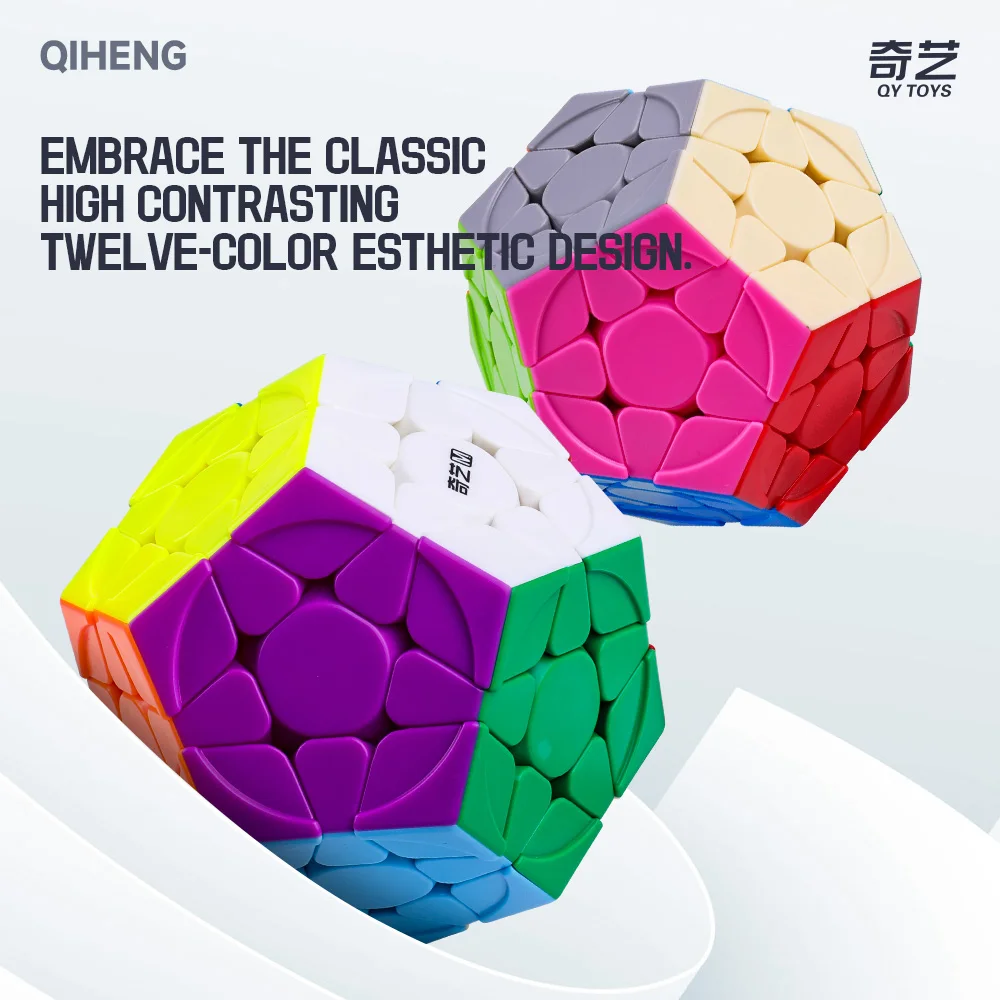 QIYI QiHeng S2 Megaminx Magic Cube  3x3 Megaminx  Speed Cube Stickerless Professional Cubo Magico Puzzle Toys