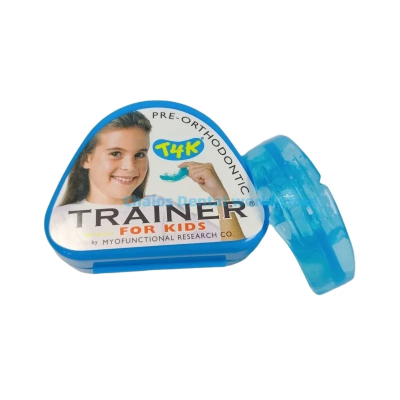 1Pcs Original Dental MRC T4K Orthodontic Trainer Phase 1 & 2 Myobrace T4K Trainer For Kids Align Teeth Blue Soft Red Hard