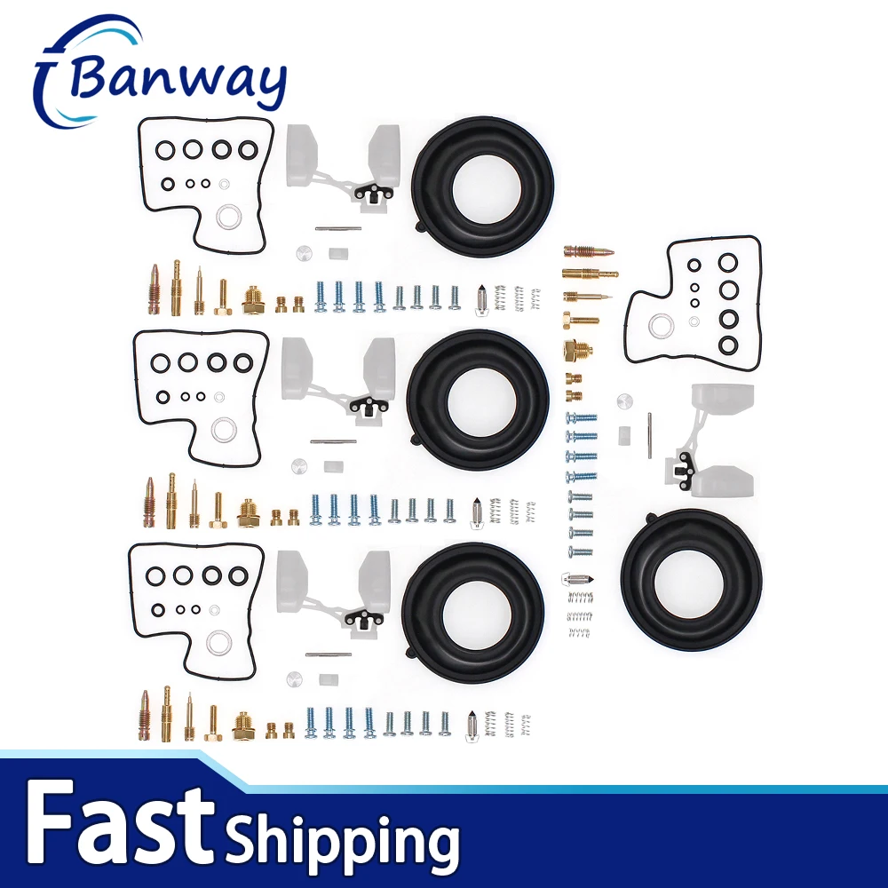 

4X For Honda V45 Magna 700 VF750S VF750F Motorcycle Carburetor Rebuild Repair Kit diaphragm & Float