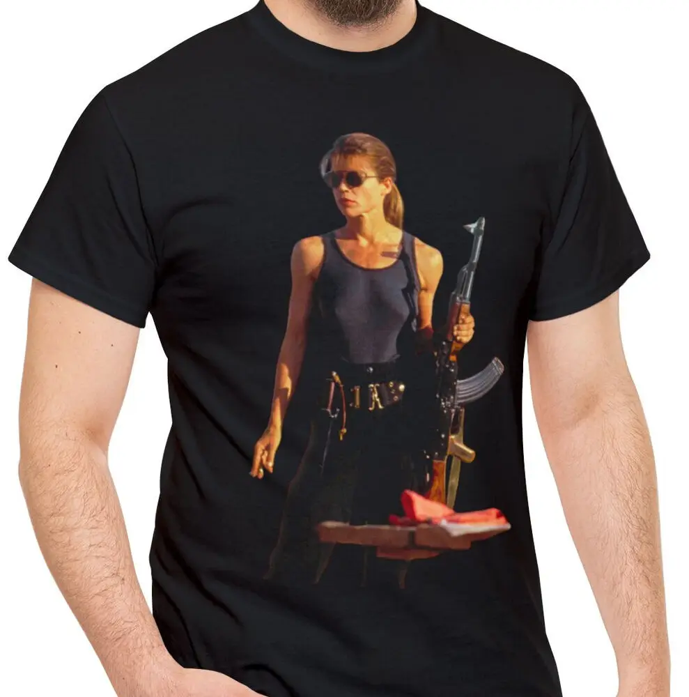 Sarah Connor Fan Terminator Movie Graphic T-shirts For Men Clothing Women Short Sleeve Tees Y2K Tops New Arrival Unisex Summer