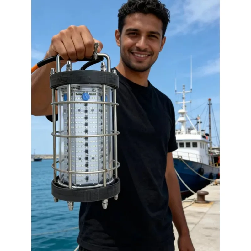 Underwater Fishing Light 500 Watt IP68 Green Fishing Reflector Light White Blue Fishing Lights Manufacturer
