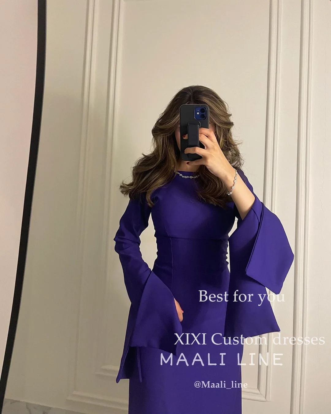 

XIXI Sheath Scoop Neckline Long Sleeves Floor-Lengthl Evening Dresses Dresses For Formal Occasions Elegant And Pretty Women'S