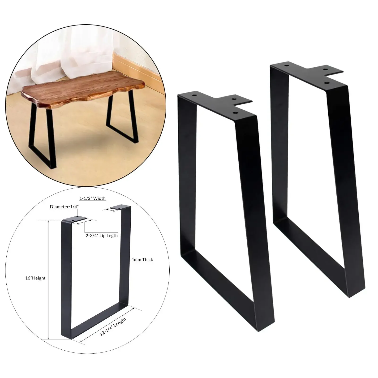 Pernas De Mesa De Metal para Mesa De Jantar, Pernas De Móveis, Pernas De Mesa De Ferro, Heavy Duty, DIY, Pernas De Banco De Substituição Industrial,